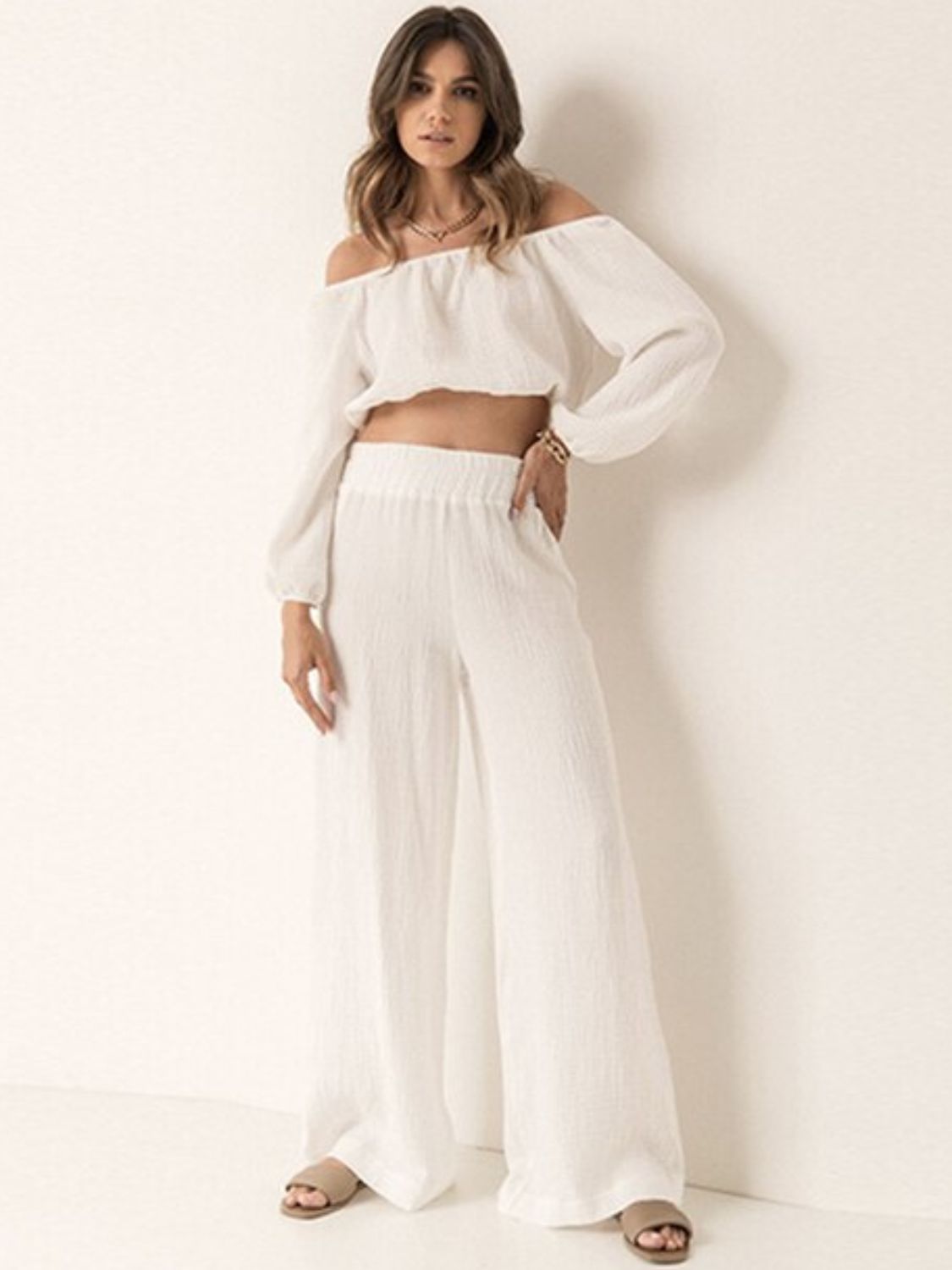 Set - Off Shoulder Top and Pants