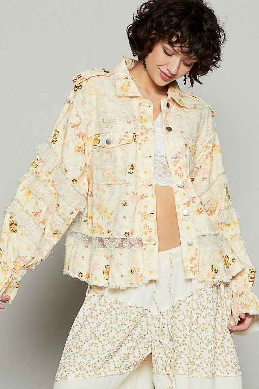 POL - Lace Patch Jacket