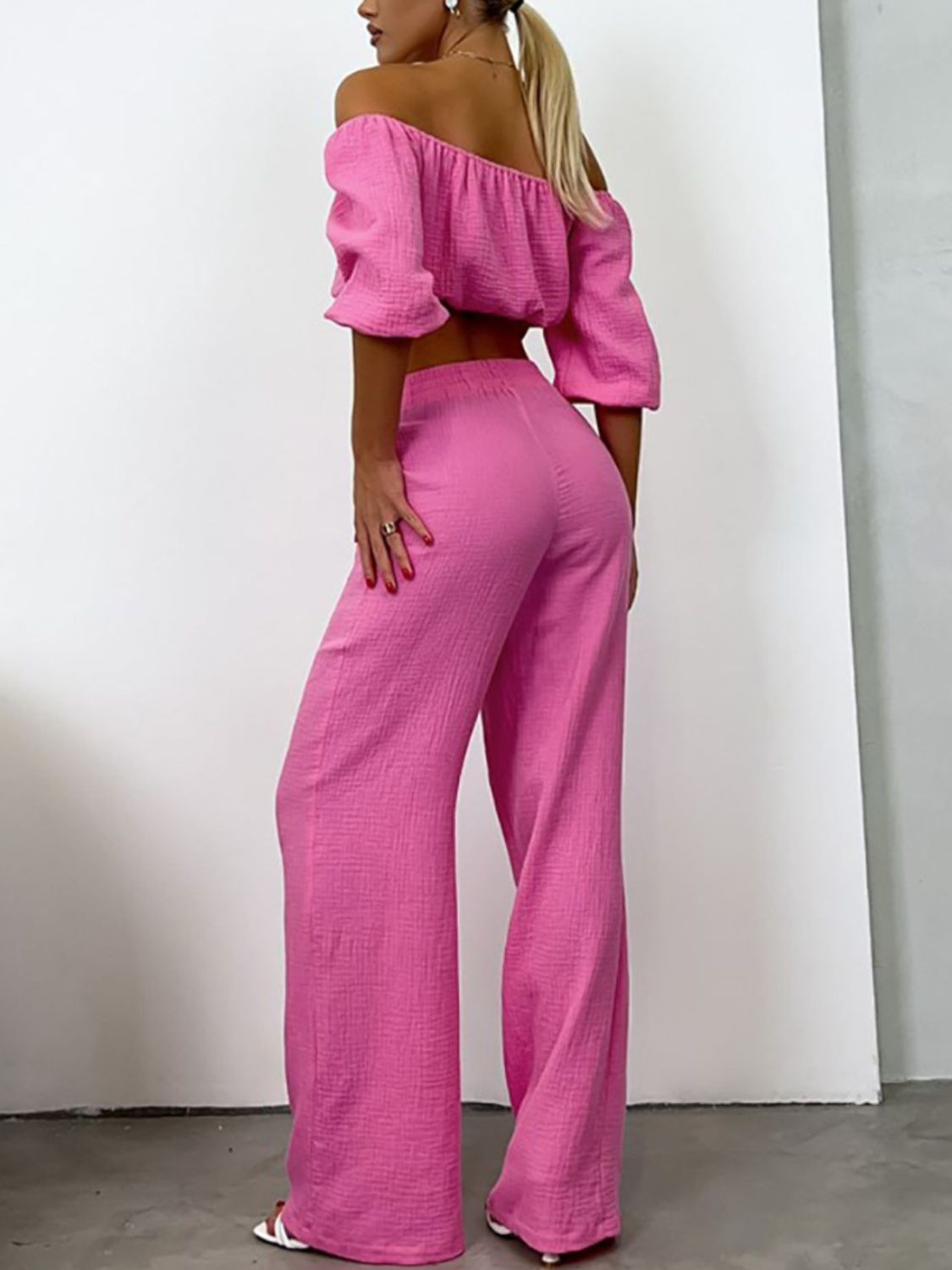 Set - Off Shoulder Top and Pants