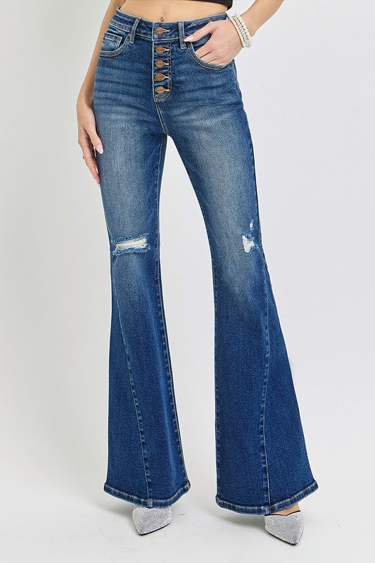 Denim - RISEN - Distressed Flare