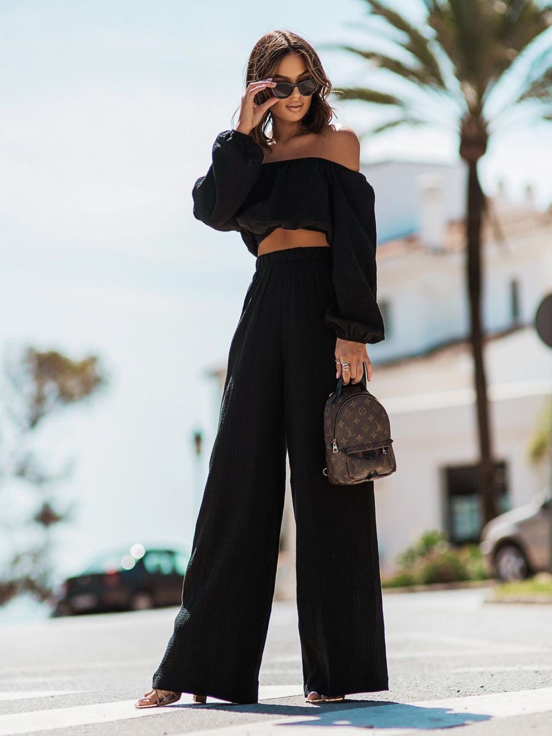 Set - Off Shoulder Top and Pants