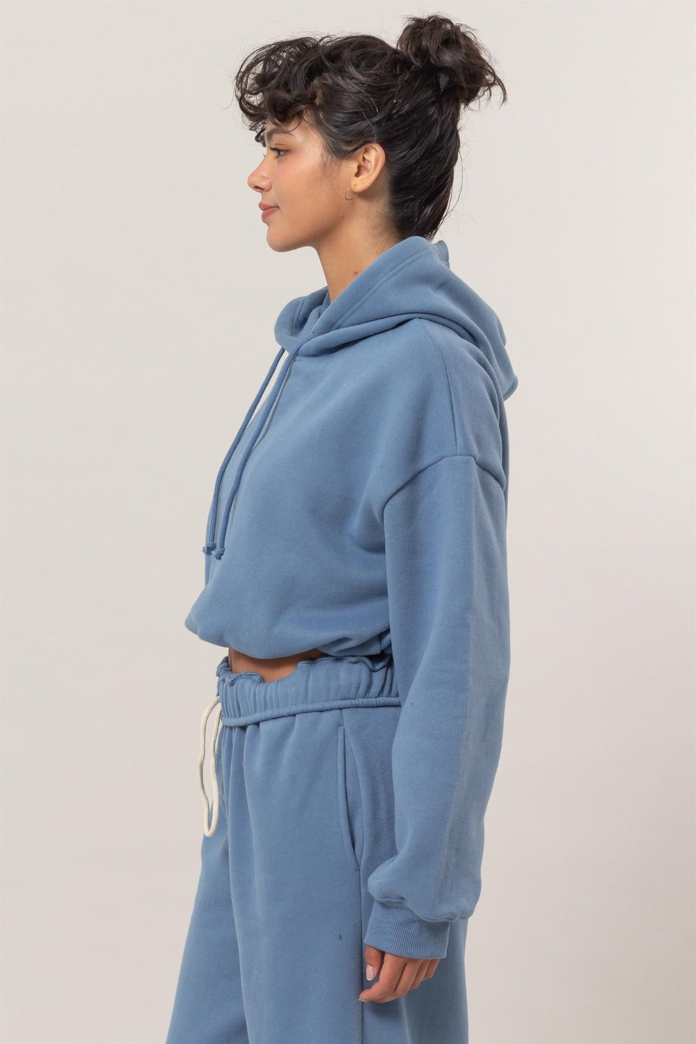 HYFVE - Bubble Hem Cropped Hoodie